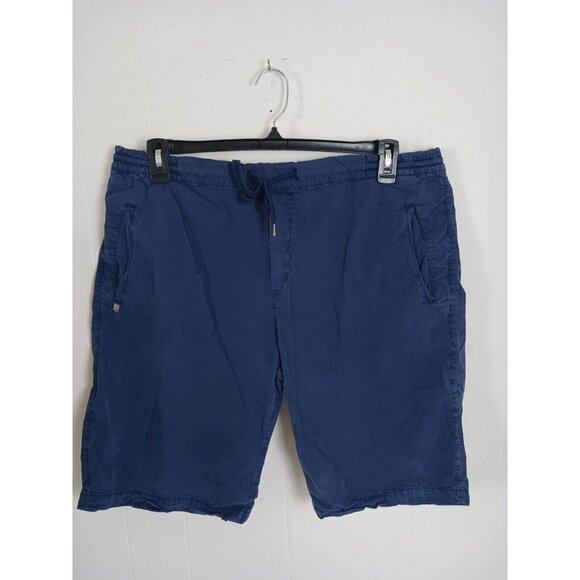 40 Weft Navy Blue Drawstring Casual Shorts Men's Size 40X11 - Picture 1 of 11
